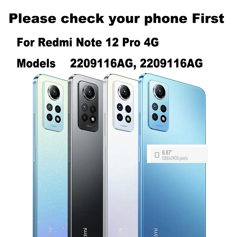 New For Xiaomi Redmi Note 12 Pro 4G Sim Card Tray Slot Holder Socket Adapter Connector Repair Parts Replacement