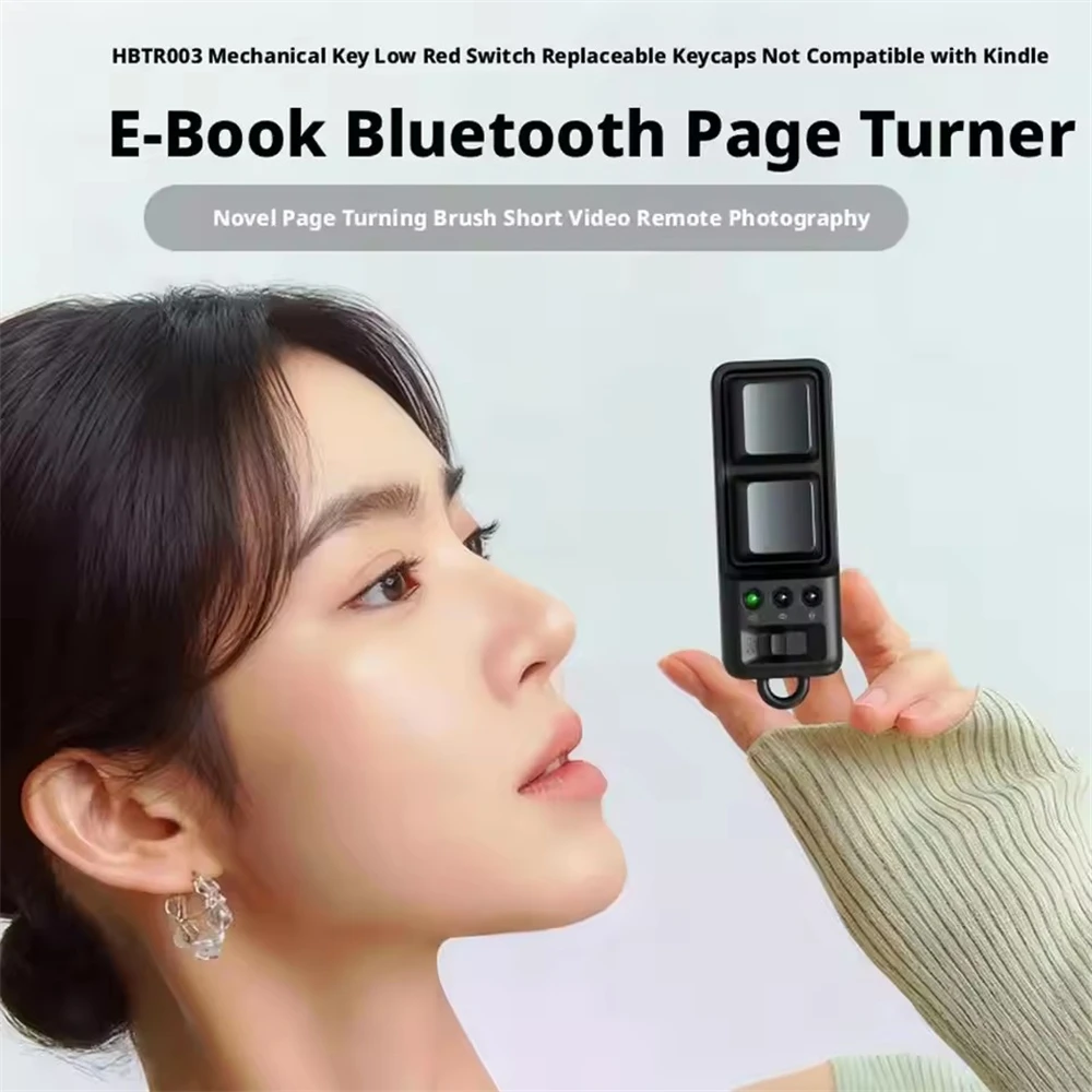 Phone E-Book Page Turner Smart Fingertip Remote Control Video Scrolling Controller Dual Button Portable for Tablet Mobile Phone