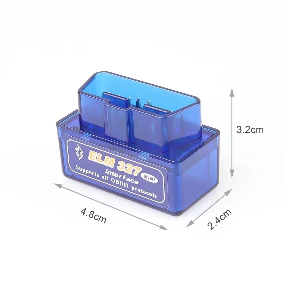 ELM327 Mini OBD2 Bluetooth 5.1 for Android / IOS Car Scanner ELM 327 Auto Diagnostic Tools OBDII V2.1 Scan Code Reader Adapter