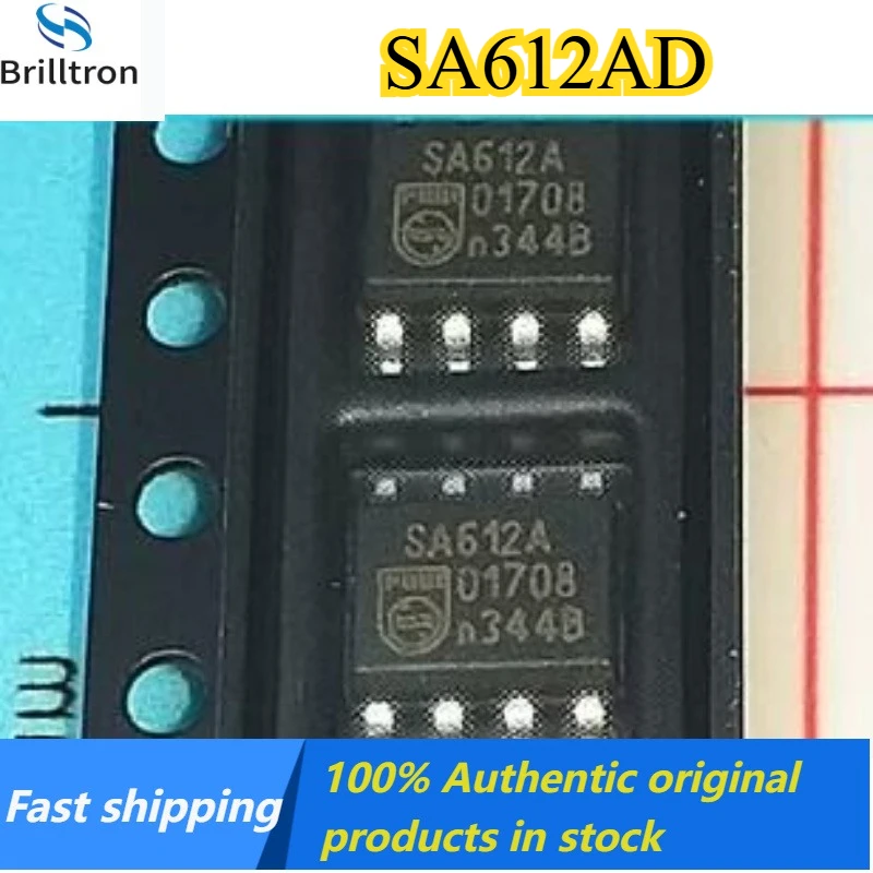 

2-5PCS SA612AD SA602AD SOP8 double-balanced mixer and oscillator are brand new and original fast shipping