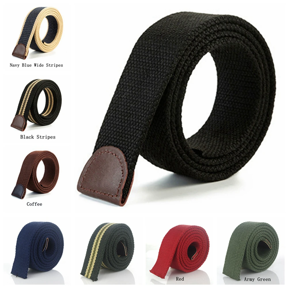 

Belts For Man Canvas Belt Width 3.8cm Thickness 4mm Country Style Western Wear Belt Jeans Belts Fashion Belts (No Buckle)