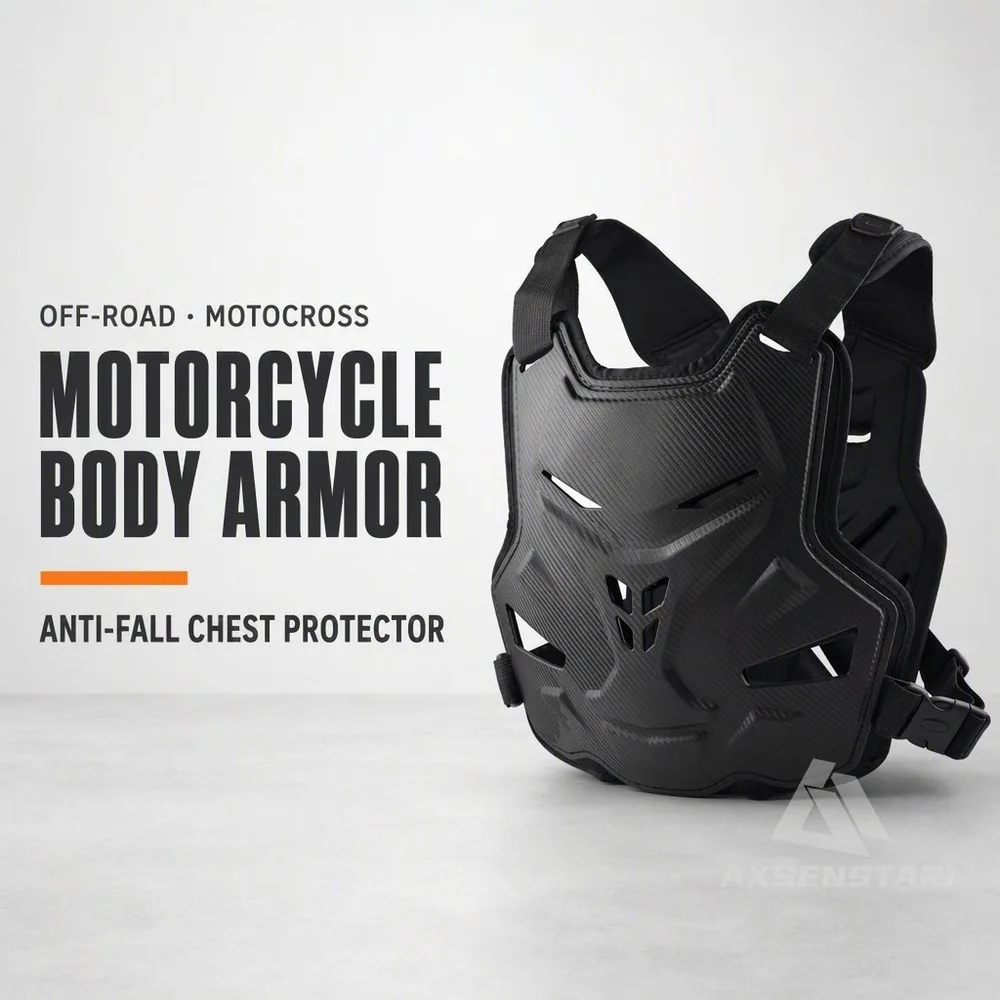 Motorcycle Body Armor Chest Protector Motocross CE Off-road Racing Anti-Fall Protective Gear Roost Protection Riding Equipment