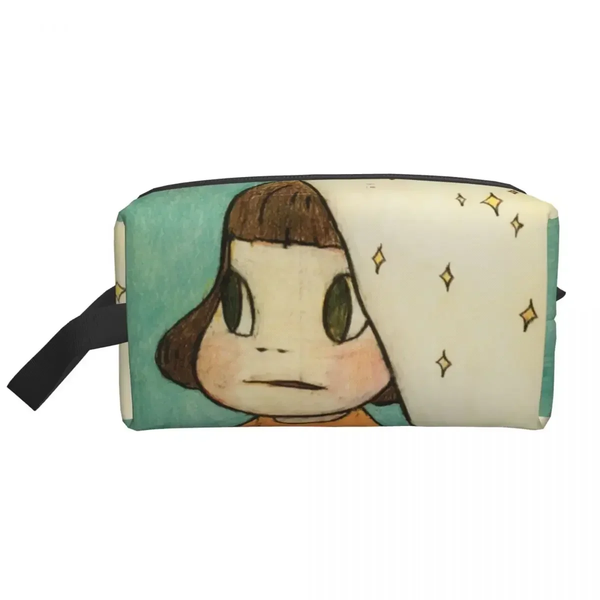 Kawaii Yoshitomo Nara Japanese Manga Anime Travel Toiletry Bag Women Cosmetic Makeup Organizer Beauty Storage Dopp Kit