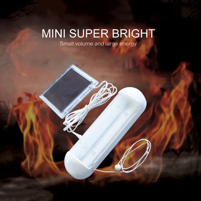 Portable Solar Light LED Bulb Outdoor Camping Tent Lamps Emergency Lamp For Power Outages Energy Panel Sunlight Lighting