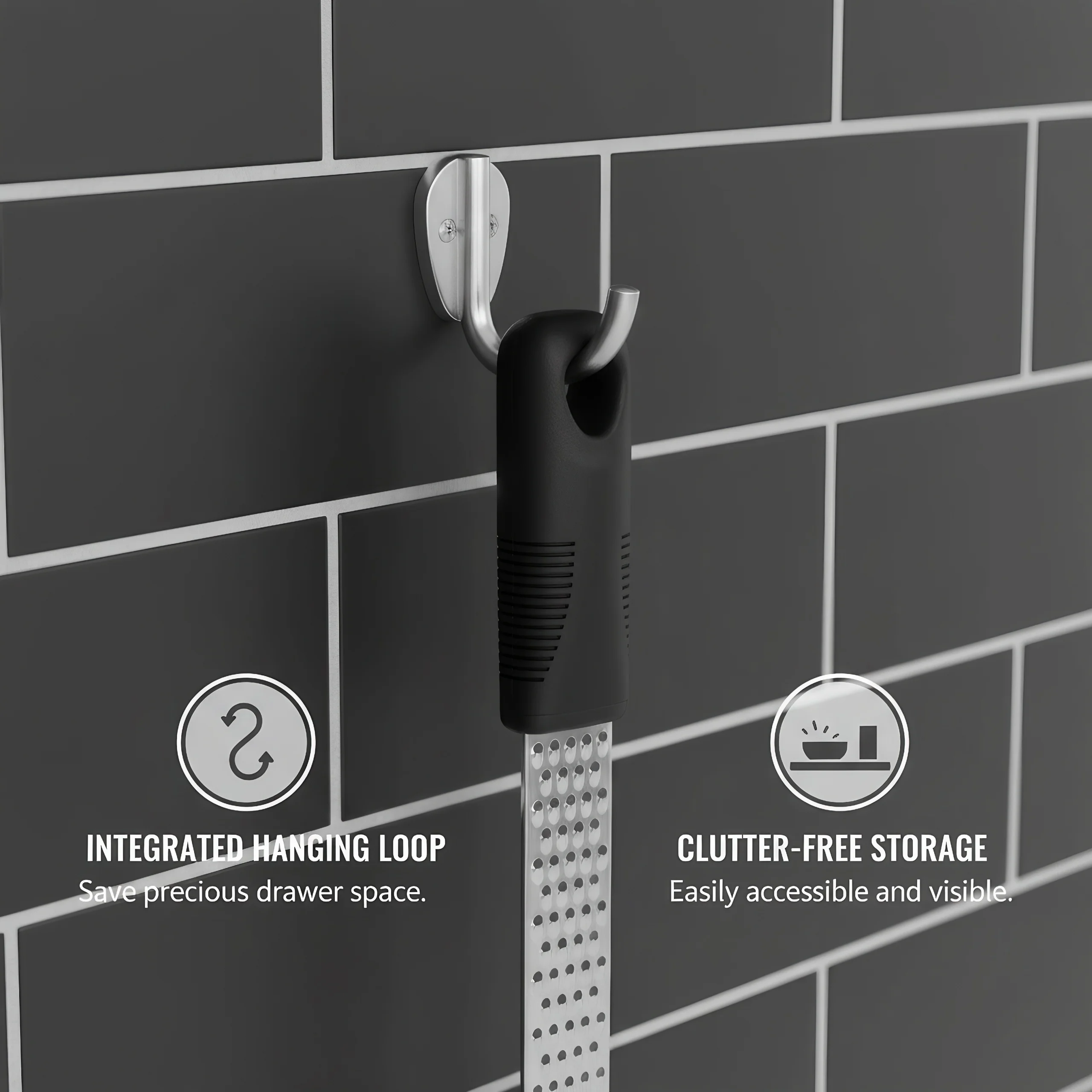 مبشرة الجبن والخضروات من الفولاذ المقاوم للصدأ قطعة واحدة - مقبض بلاستيكي قبضة مريحة أداة مطبخ متينة سهلة التنظيف للطهي المنزلي #5