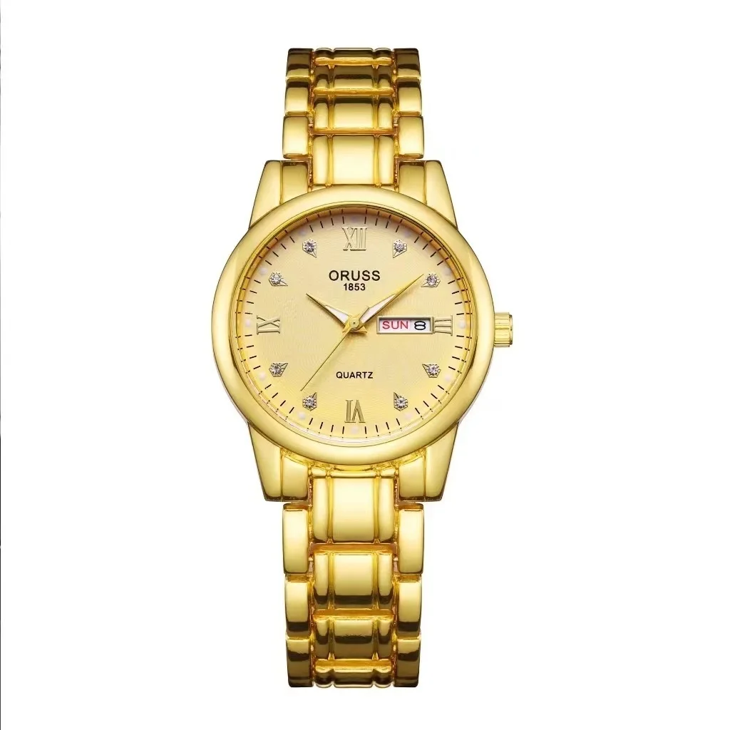 

ORUSS Brand Luxury Quartz Watches for Men Luxury Luminous Pointer Watch Fashion Business Waterproof Stainless Steel Wrist watch