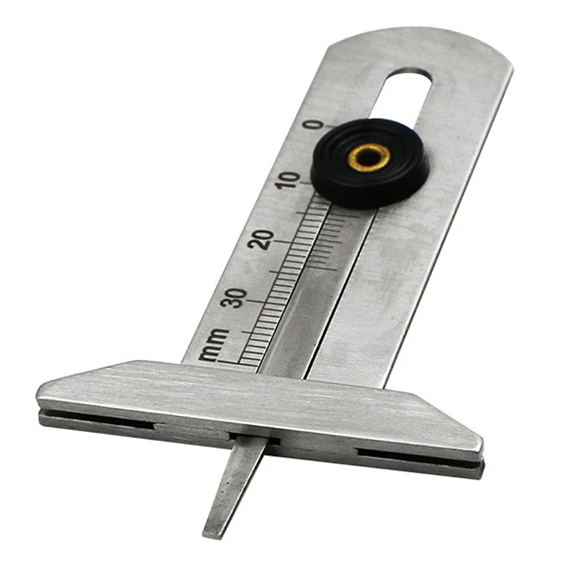 Imagem -04 - Carro Pneu Passo Profundidade Calibre Medidor Régua Pinça Medição Ferramentas para Moto 030 mm 050 mm 060 mm Aço Inoxidável