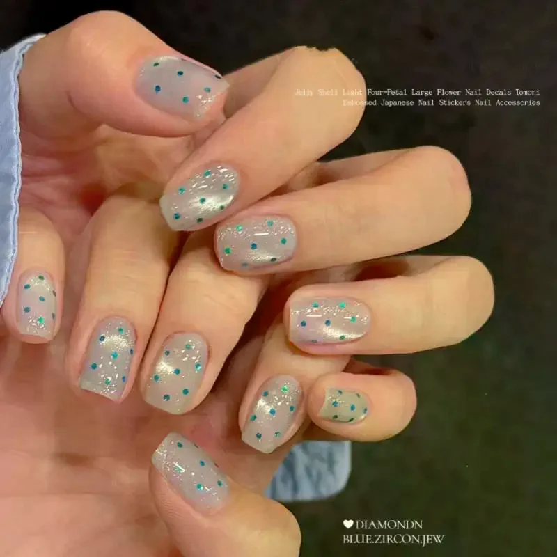 12 Colors Nail Glitter Sequins Round Dot High Sparkle 1 Set for Home DIY Manicure Holiday Nail Gift for Girls