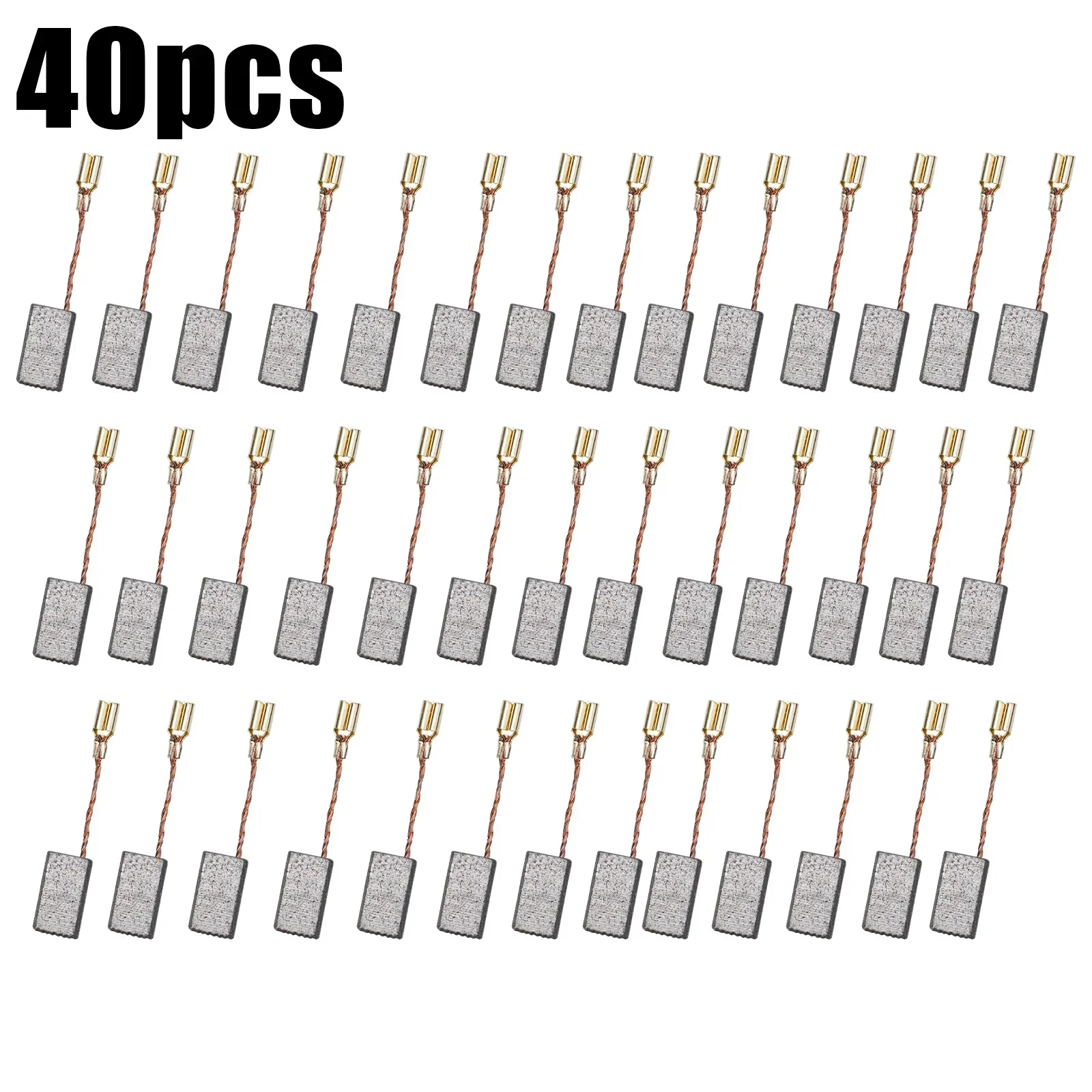 40Pcs 6mm*8mm*14mm Motor Carbon Brushes Set For Electric Drill Angle Grinder Accessories Woodworking Tools Chainsaw Ferramentas