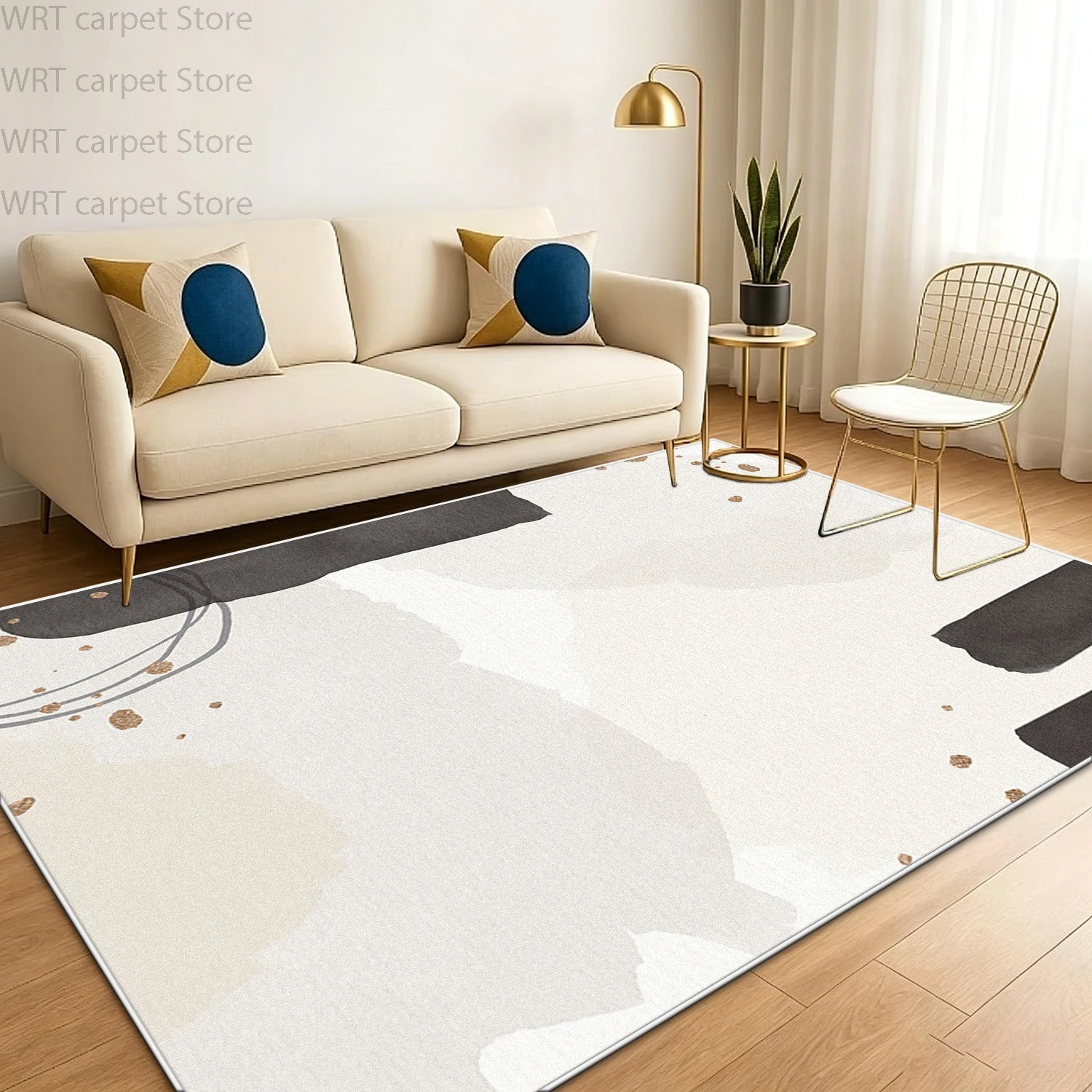 Modern Simple Style Living Room Carpet Minimalism Bedroom Cloakroom Sofa Area Soft Rugs Decoration Home Washable Floor Mat Soft