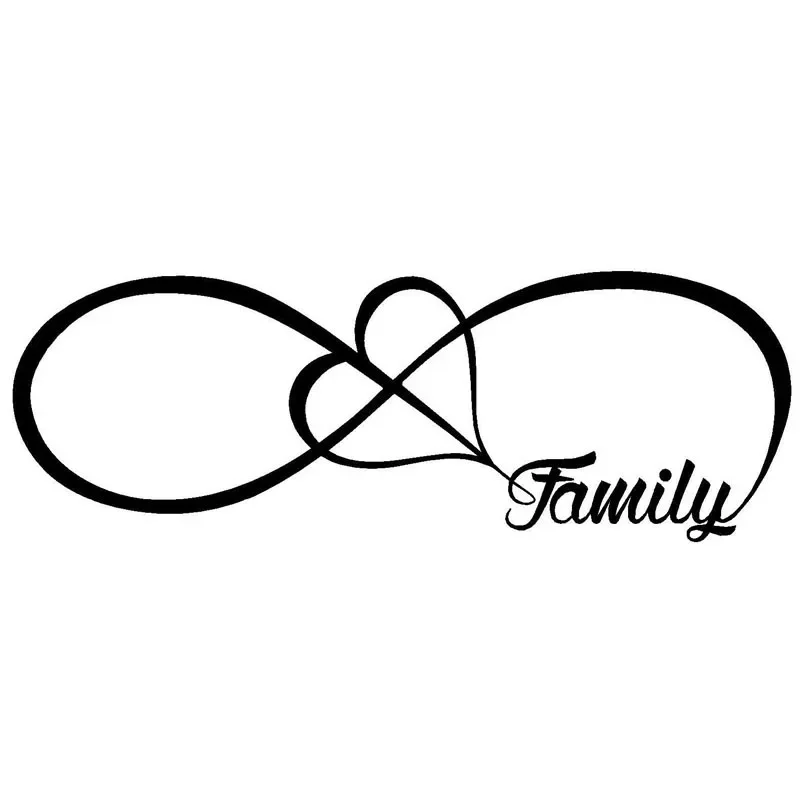 Jpct Cover The Scratches On The Car Supplies, Family Forever Interesting Symbol Decal PVC Car Stickers Vehicle Diesel Car Design