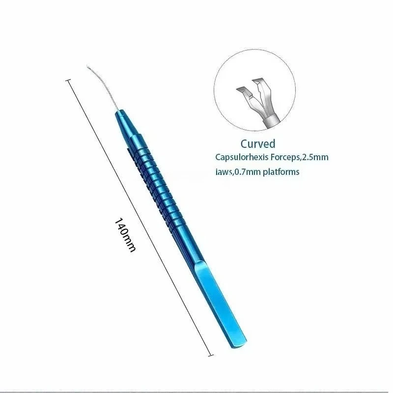 High Quality Titanium Alloy Capsulorhexis Forceps for Ophthalmic Micro