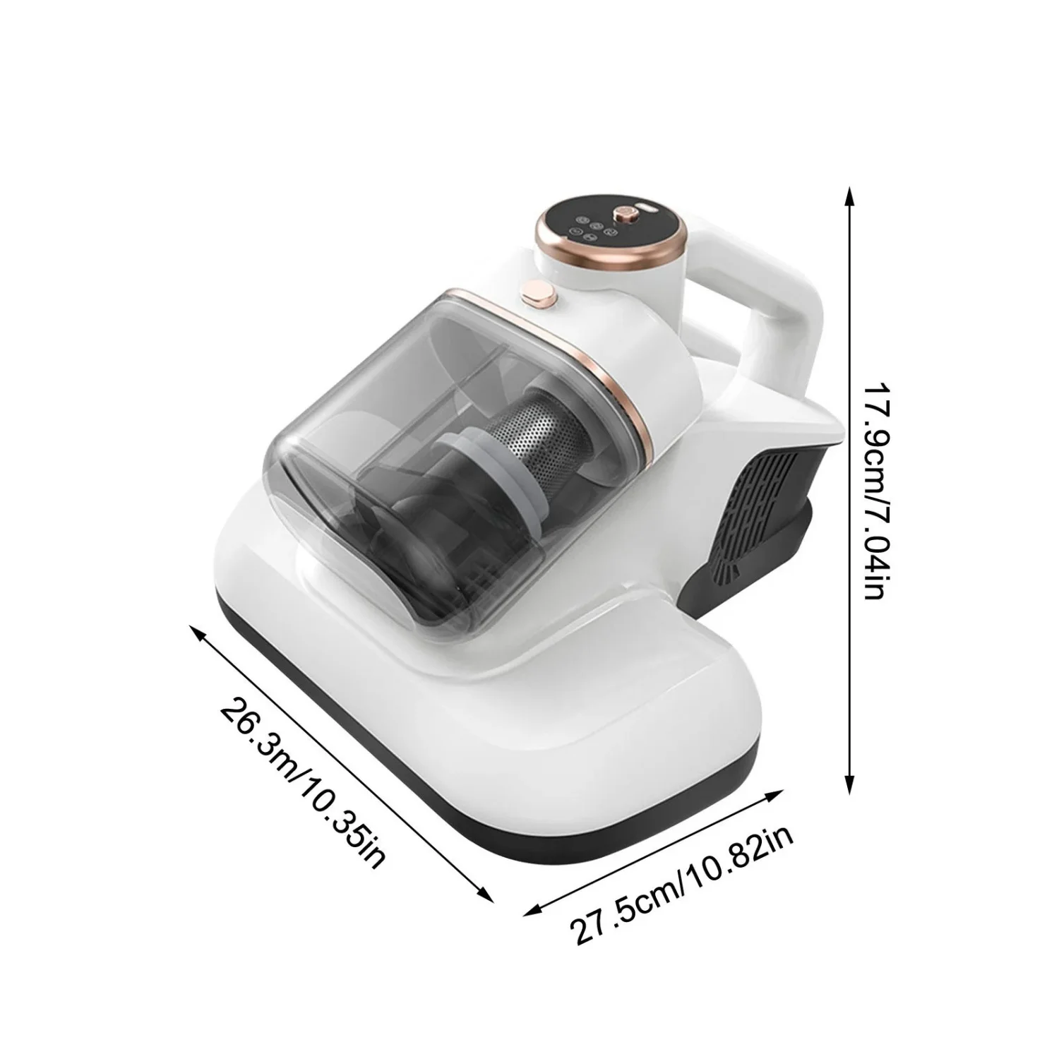 Беспроводной пылесос для матраса с всасывающим УФ-светом 8 кПа и HEPA-фильтром для чистки подушек, диванов, ковров, волос домашних животных