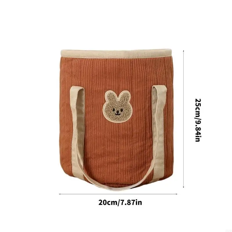 Borsa per pannolini Borse in cotone leggero Borsa per mamma capacità Borsa per riporre spruzzi d'acqua Borsa con