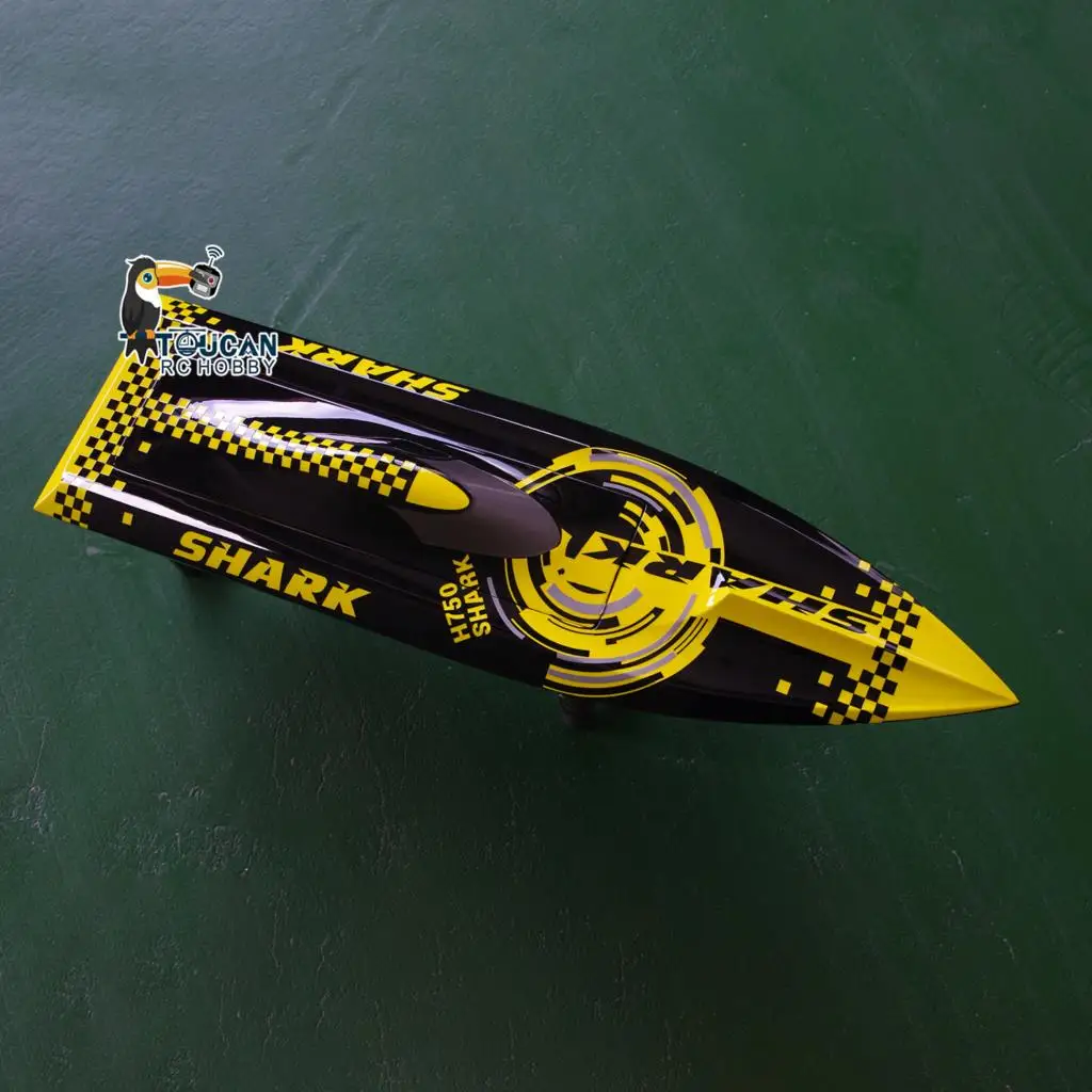 DTRC Toucanhobby RC Boat Hull H750 for High Speed Electric Racing Boats Painted Ship Model Kits