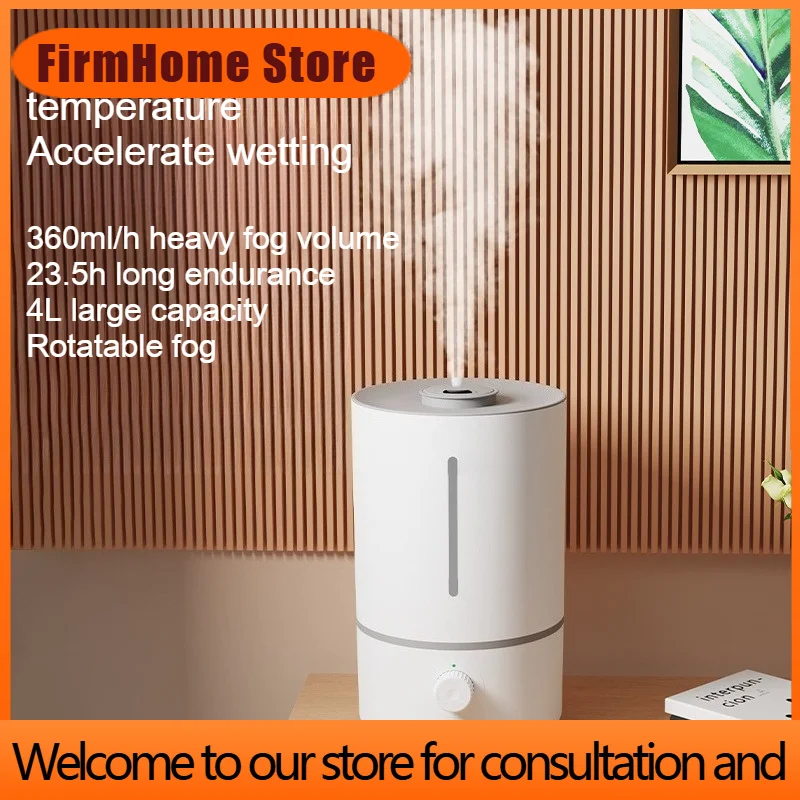 FirmHome Store4L Large Capacity Humidifier With 23.5-hour Long Range 360ml/h Heavy Fog Ultrasonic Atomization Humidifier With Ro