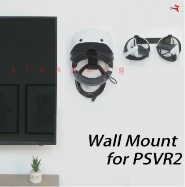 WYORESY for Monzlteck PSVR1/PSVR2 VR Headset Wall Mount Bracket Multi Angle Adjustable Household Gaming Accessory Tray