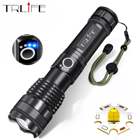 XHP50 Rechargeable 1, 000, 000LM LED Flashlight TRLIFE