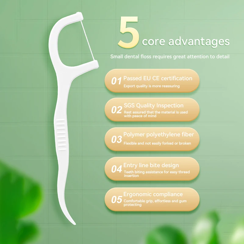 1/2/3/5/10 صندوق محمول يمكن التخلص منه خيط تنظيف الأسنان مسواك بلاستيكي عالي التوتر خيط تنظيف الأسنان صندوق خيط تنظيف الأسنان ﻿ العناية بالفم