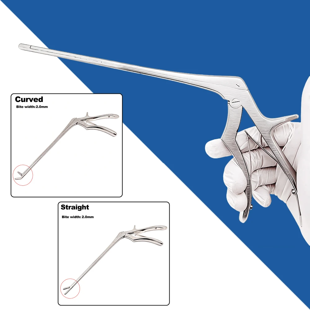 Veterinary Nucleus Pulposus Forceps Straight Head for Precise Disc Material Grasping in Orthopedic Operations