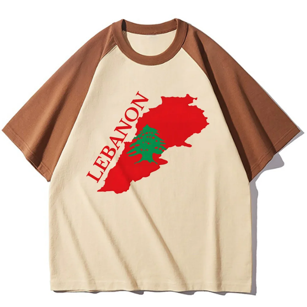 Lebanon shirt women streetwear Pop Culture Gothic Trendy 2000s tshirt Y2k Pastel korean clothes Breathable Pop Culture