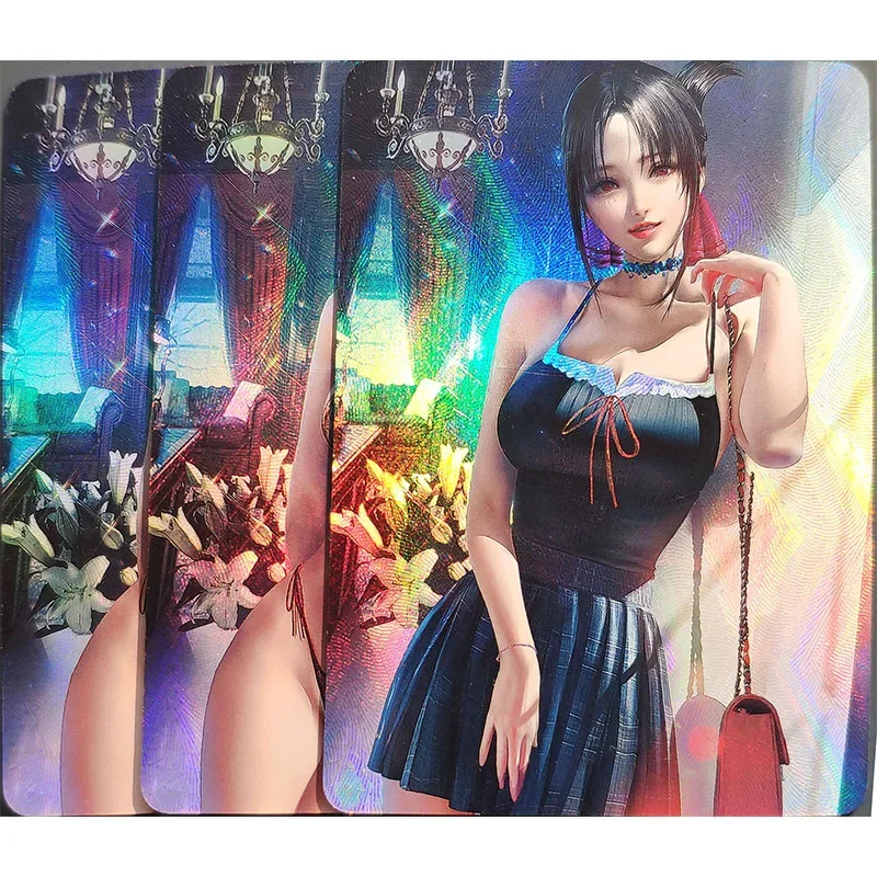Anime Goddess Story ACG DIY Hot Stamping Collectible Cards Game Toy Cards Tifa Lockhart Yor Forger Christmas Birthday Present