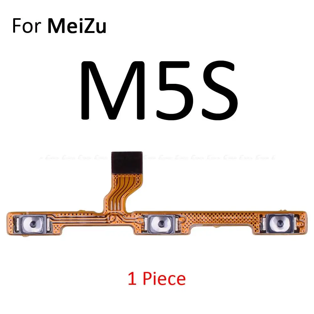 Volume Button Power Switch On Off Key Ribbon Flex Cable For MeiZu M6 M5 M3 M2 Note M5S Replacement Parts