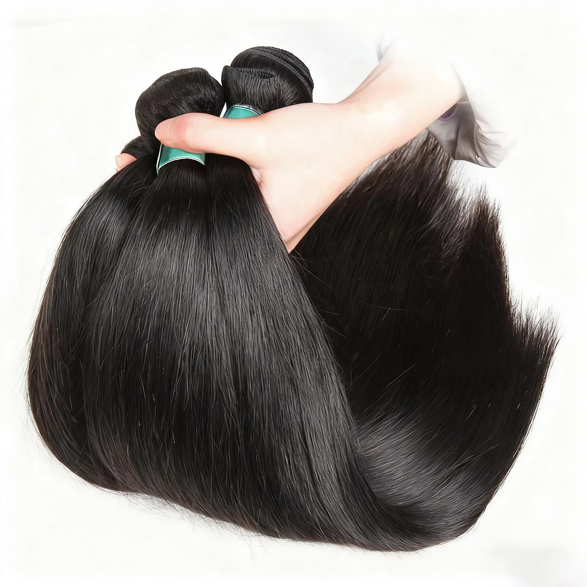 

Прямые человеческие волосы Mossily Bone, пучок бразильских натуральных волос класса 15А, натуральный черный, 100% необработанные наращивания Remy для женщин