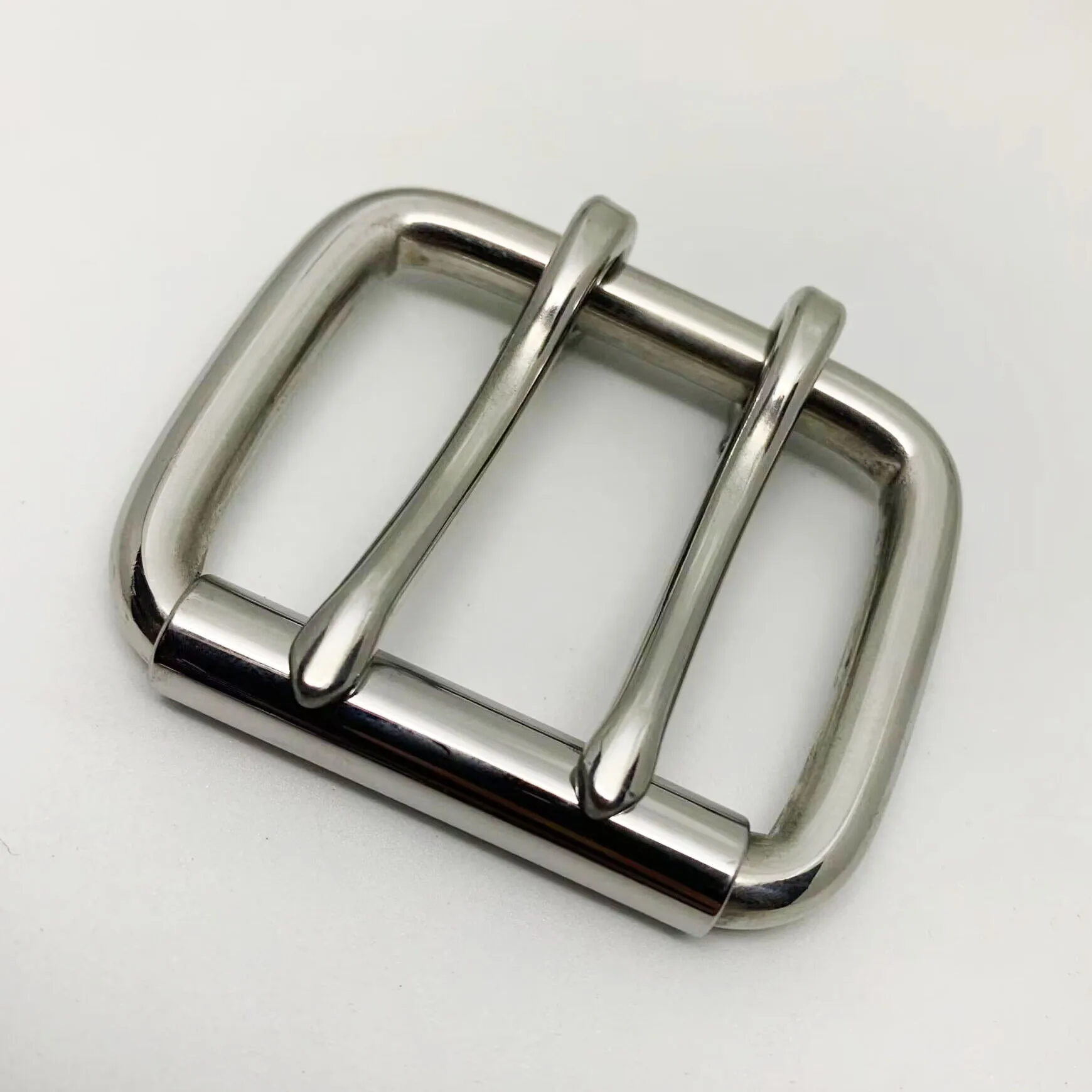 Stainless Steel Roller Buckle Single/Double Needle Belt Buckle Anti-allergy Metal Pin Buckle DIY Belt Bag Hardware Accessories