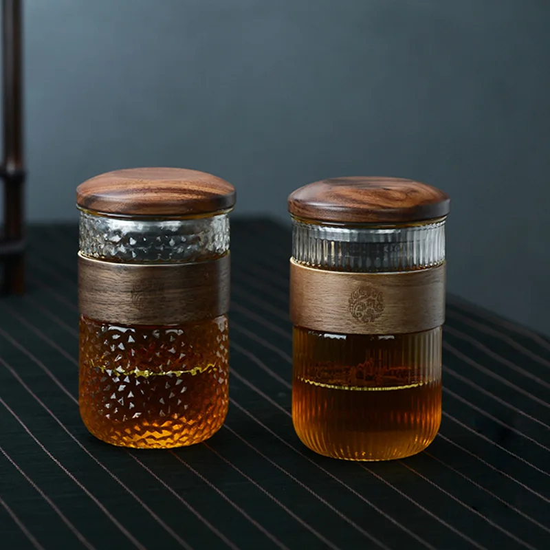 High Boron Silicon Tea Cup Set, Tea Separation, Belt Filter, Tea Making Cup, Office Men and Women's Drinking Cup, Household