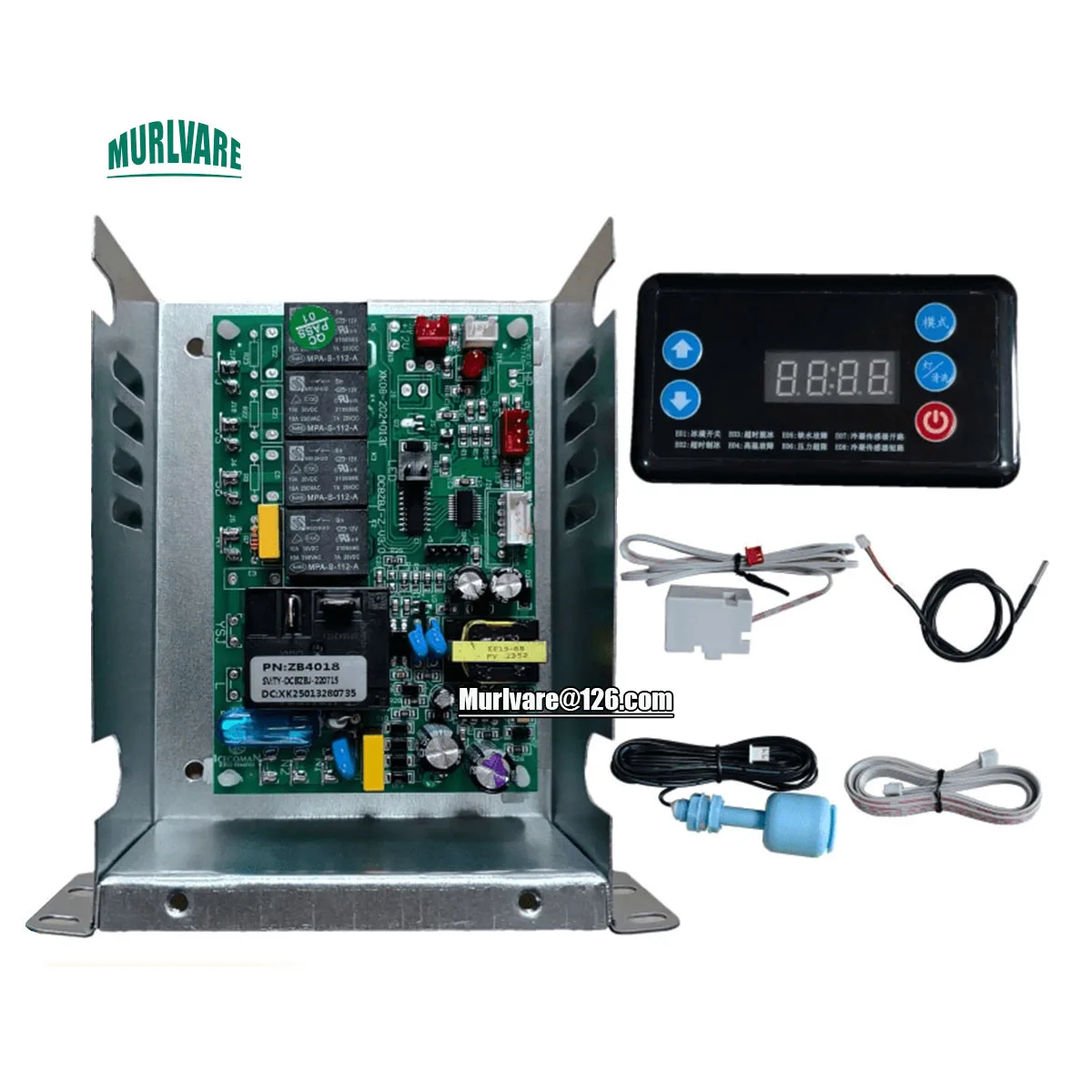 قطع غيار ماكينة صنع الثلج العالمية لوحة تحكم لوحة الكمبيوتر لوحة دارات مطبوعة مع شاشة عرض لآلة الثلج Lecon Yindu