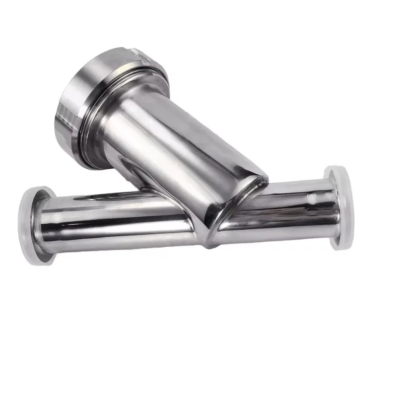 

Y-type sanitary filter has a smooth surface and quick fittings