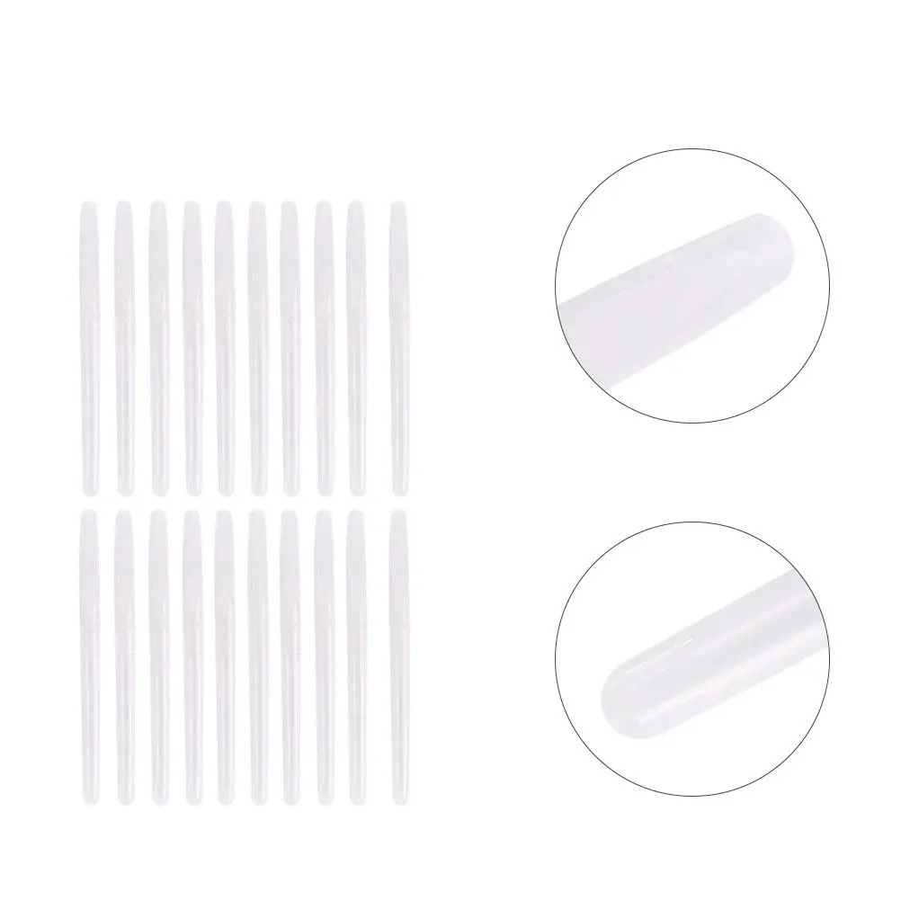 

50Pcs Empty Pen Holder Transparent Plastic Gel Pen Shells for School Office Stationery Students Refillable Writing Tool