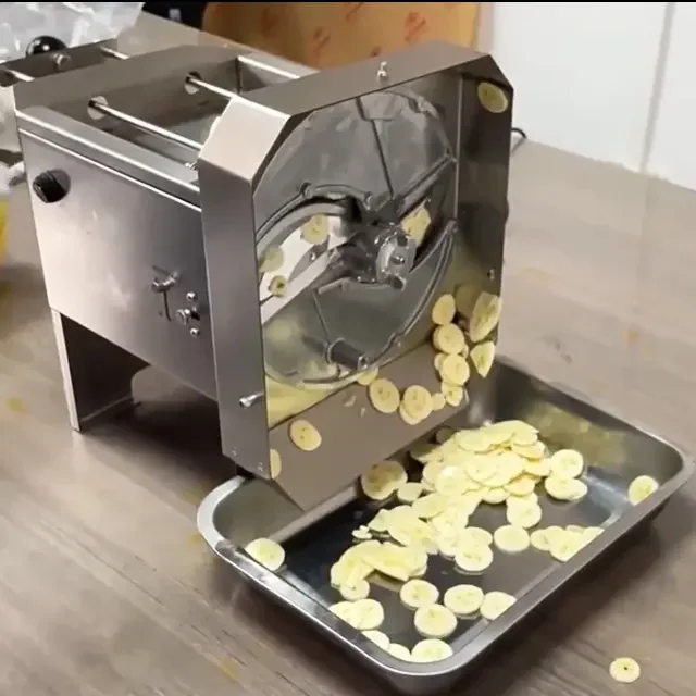 

Electric Automatic Plantain Cut Fruit Cutting Plantain Processing Banana Slicer Chips Making Machines