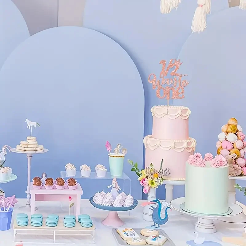 1/2 „Half Way to One“-Kuchenaufsatz „Happy 6-Monats-Geburtstagskuchen-Dekoration für Baby Happy 6-Monate-Geburtstagsfeier-Kuchenaufsatz – Detail 2