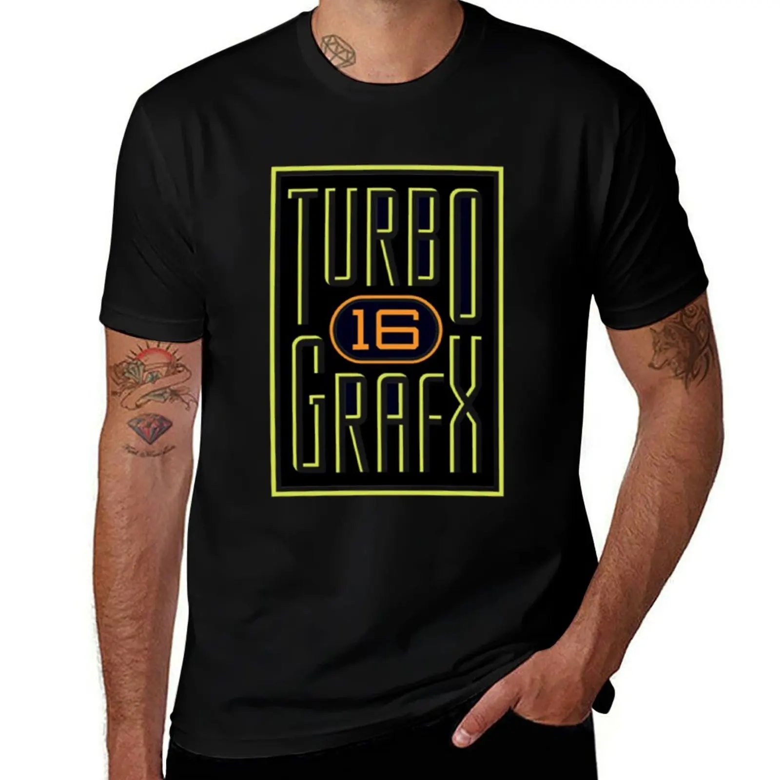 

Turbografx 16 logo T-Shirt T-Shirt Large Size Soft Cotton T-Shirt