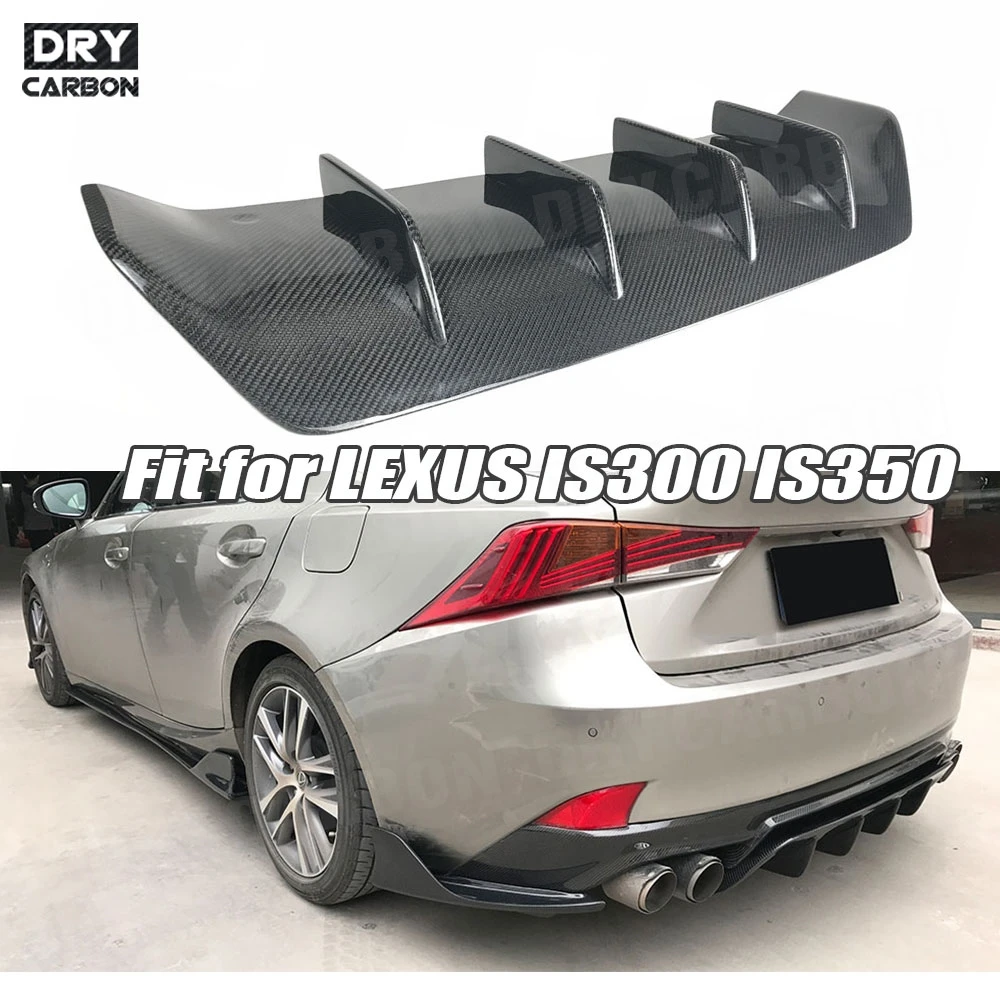 

Carbon Fiber Rear Bumper Lip Diffuser With Splitters Body Kits FRP Accessories For LEXUS IS300 IS350 IS F Sport Sedan 2017-2019