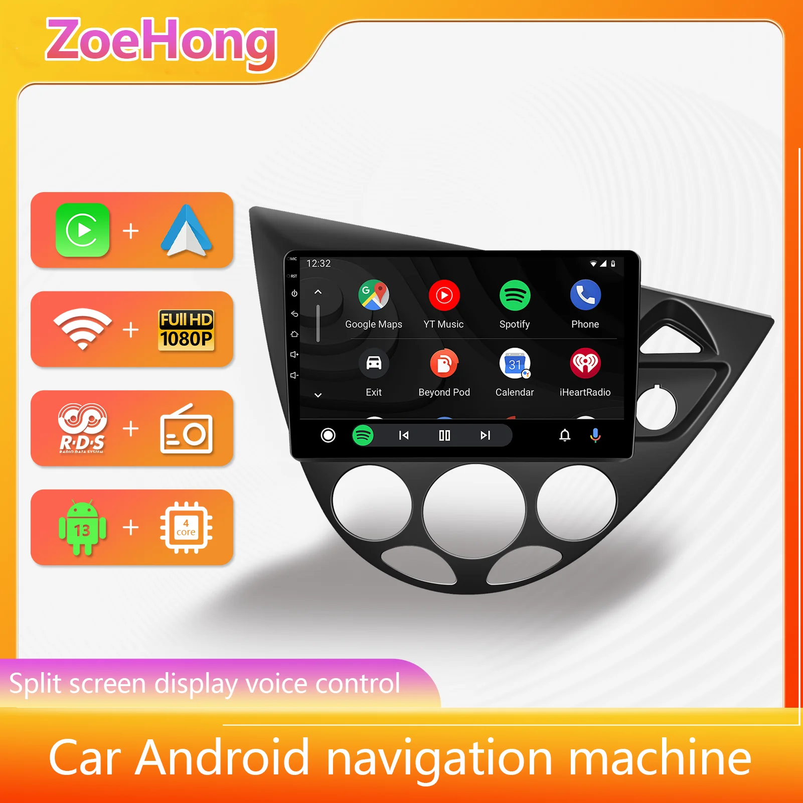 

Car Multimedia Auto Radio For Focus MK1 1998-2004 Wireless Player Carplay Android Auto GPS Navigation Bluetooth Car Audio