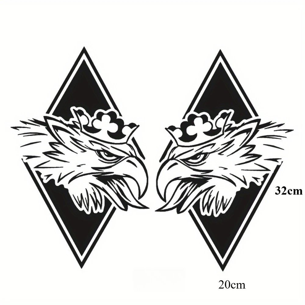 Eagle Head and Griffin Stickers Car Decor Vinyl Car Styling Decal Sticker Art Design Pattern Car Accessories For Windshield view 4