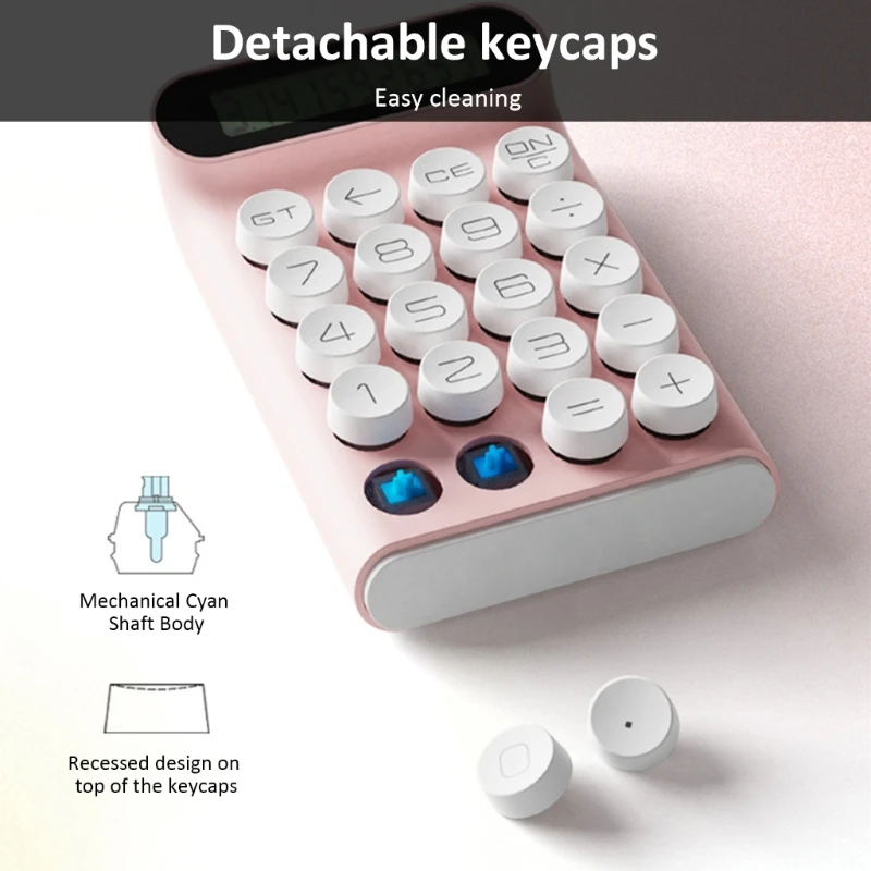 User Friendly Mechanical Keypad Calculator Suitable for Professional Student Calculator Stationery Easy to Read Number