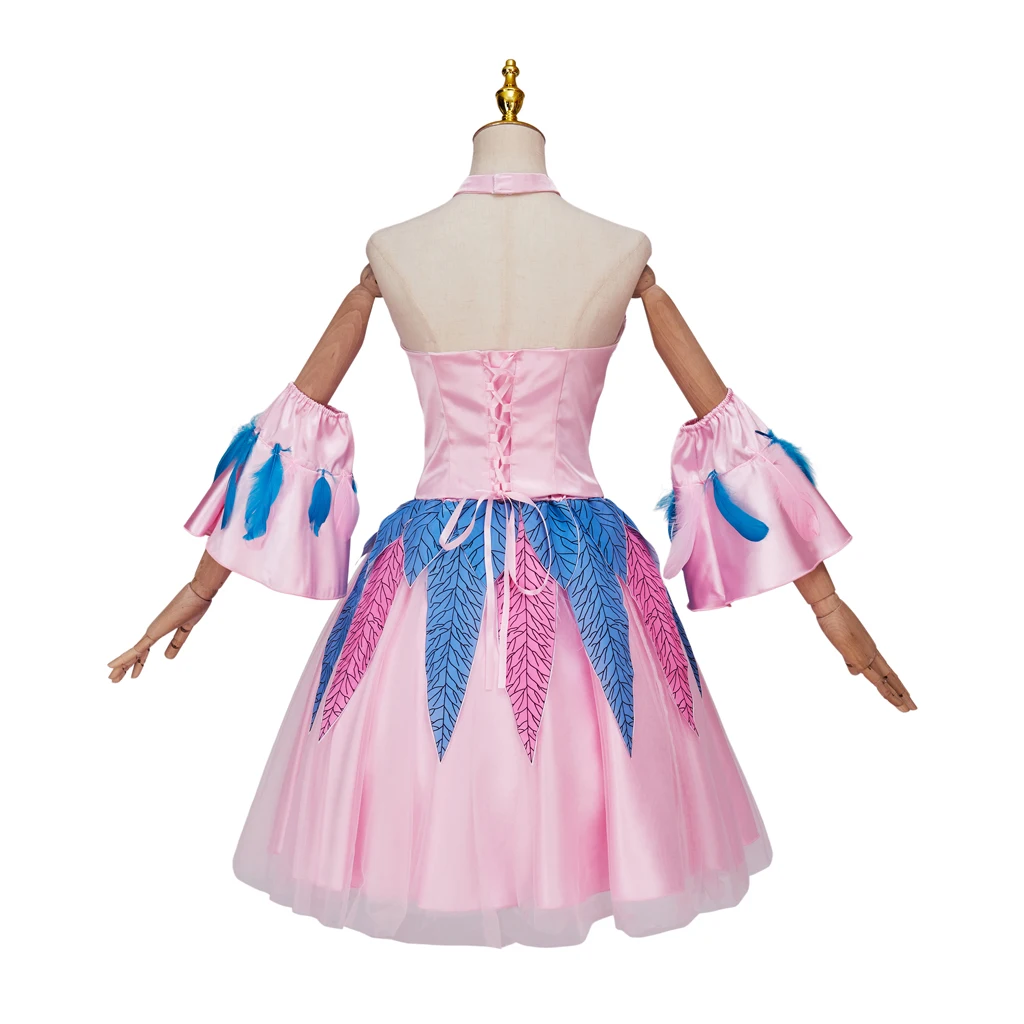 Pricess تأثيري أوديت الدمى زي فستان قصير بابي بحيرة البجع مرحلة الأداء يتوهم حسناء ثوب هالوين فستان الأميرة