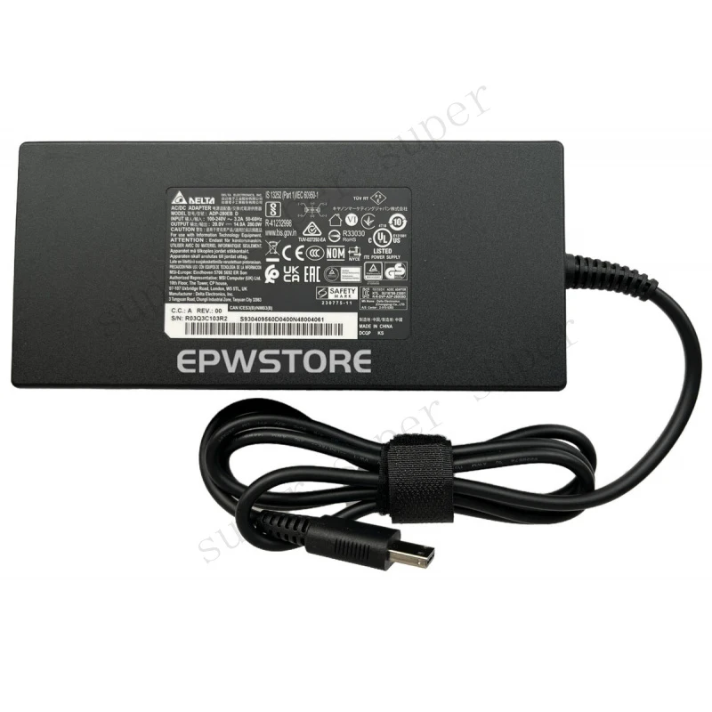 S+   DELTA 20V 14A 280W AC Adapter Charger For MSI Creator Z16 HX Studio B13VGTO
