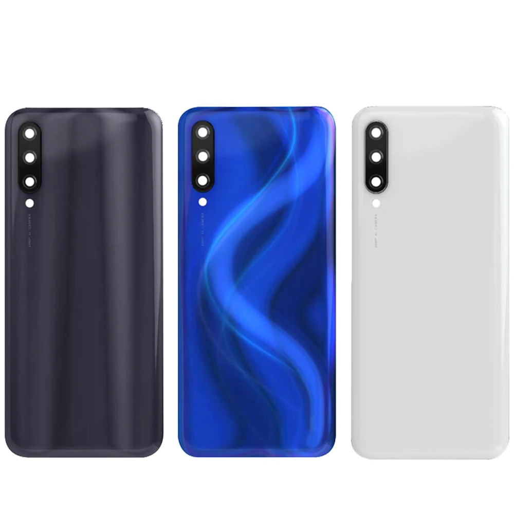 Battery Case Cover Rear Door Housing Back Case For Xiaomi Mi A3(CC9E) Battery Cover Camera Frame Lens For Mi 9 Lite(CC9)