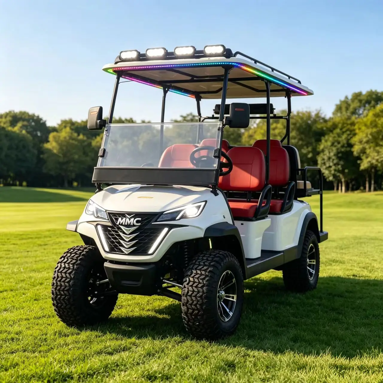 2026 New MMC Brand off-road tires aluminum alloy frame CE 48/60/72V Electric Golf Cart 2/8 Seat Electric Golf Buggy Cart