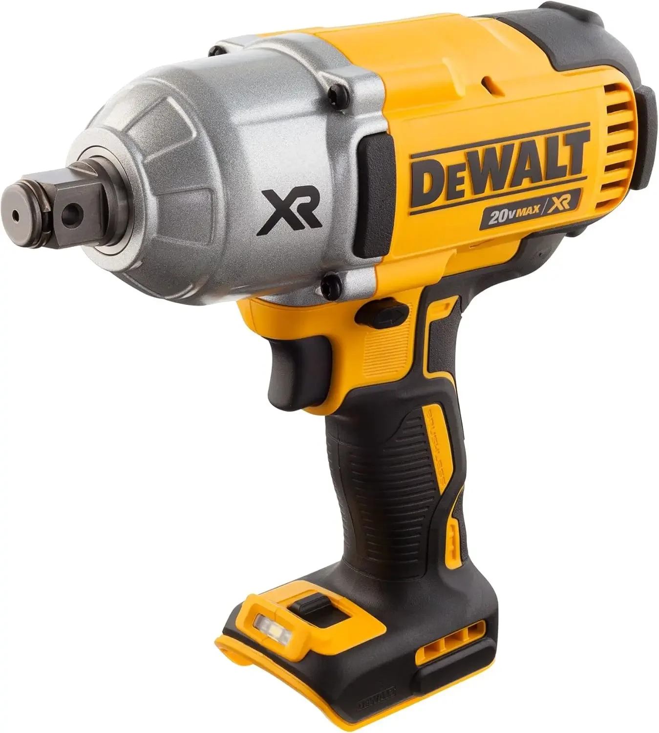 DEWALT kunci pas Dampak tanpa kabel, 20V MAX * XR dengan Pin cincin babi, 3/4 inci, hanya alat (DCF897B)