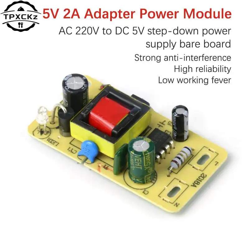 5V 2A Adapter Switching Power Supply Module AC 220V To DC 5V Step-Down Power Supply Board Precision Buck Converter