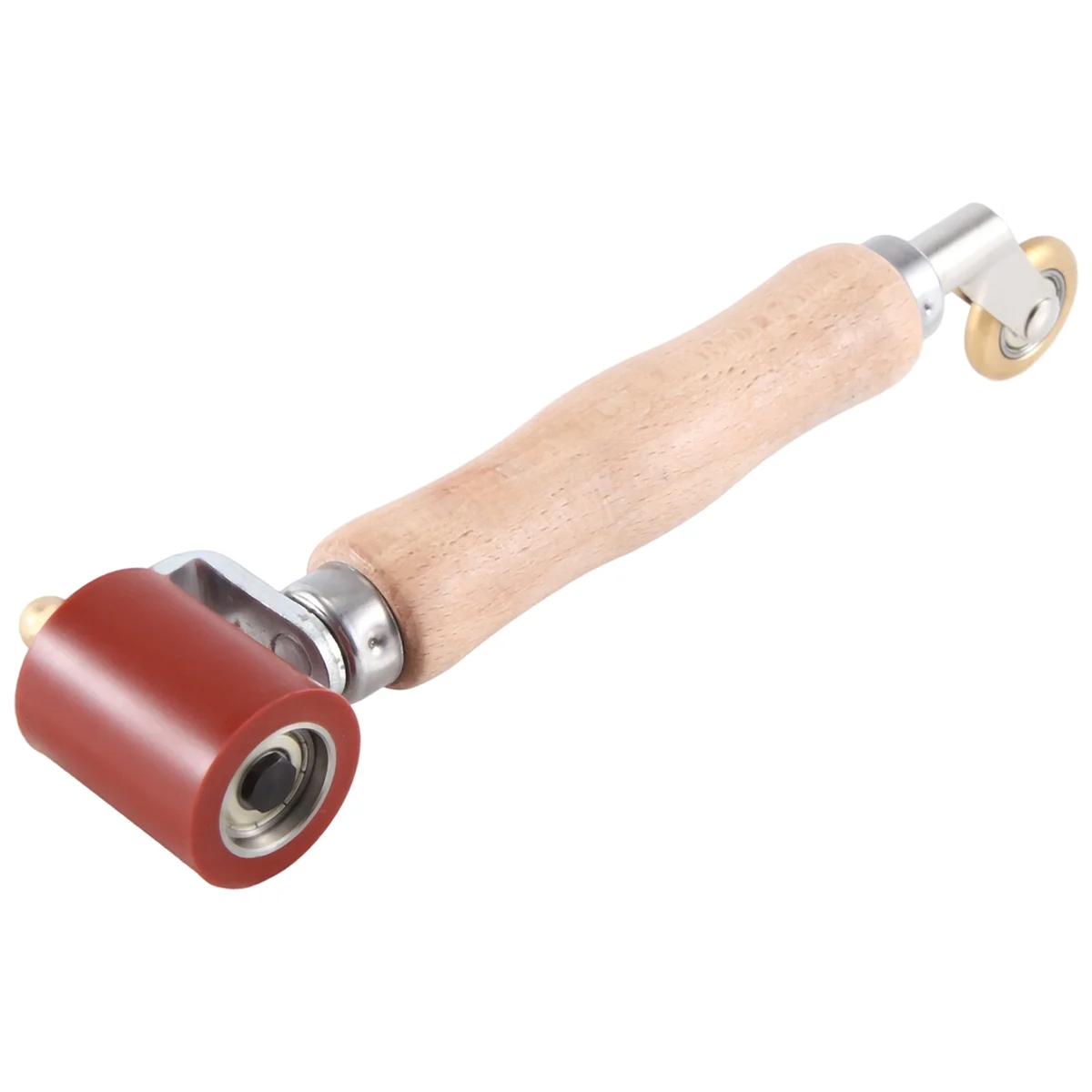 

ABKY-Seam Roller, 40mm Silicone Seam Roller With 6mm Brass Detail Penny Roller, for PVC/EPDM Single Ply Roofing Tape A