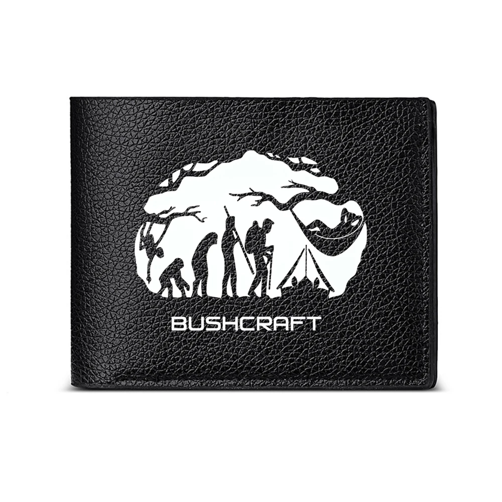 Bushcraft Evolution Design Men's Wallet Card Holder Casual Business Fashion Print Accessory