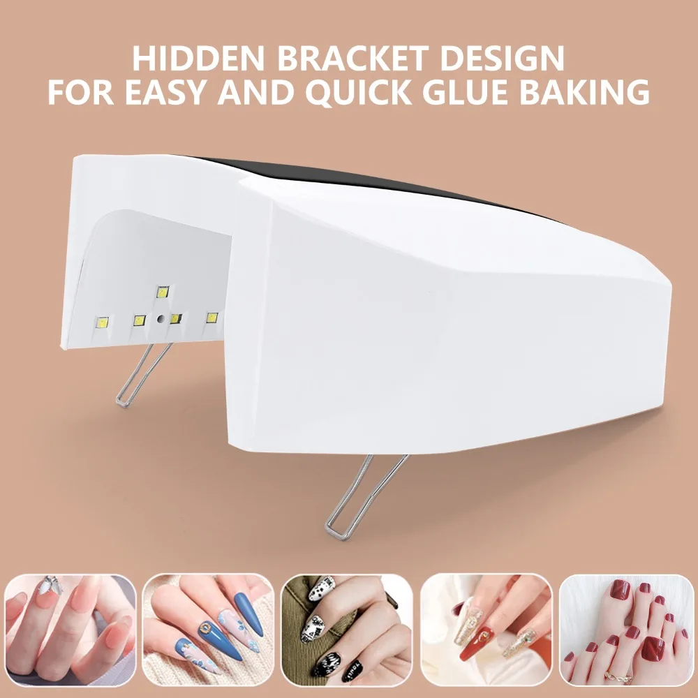 72W krachtige oplaadbare nagellamp draadloze gellakdroger UV-licht voor nagels manicure licht draadloze nagel UV LED-lamp