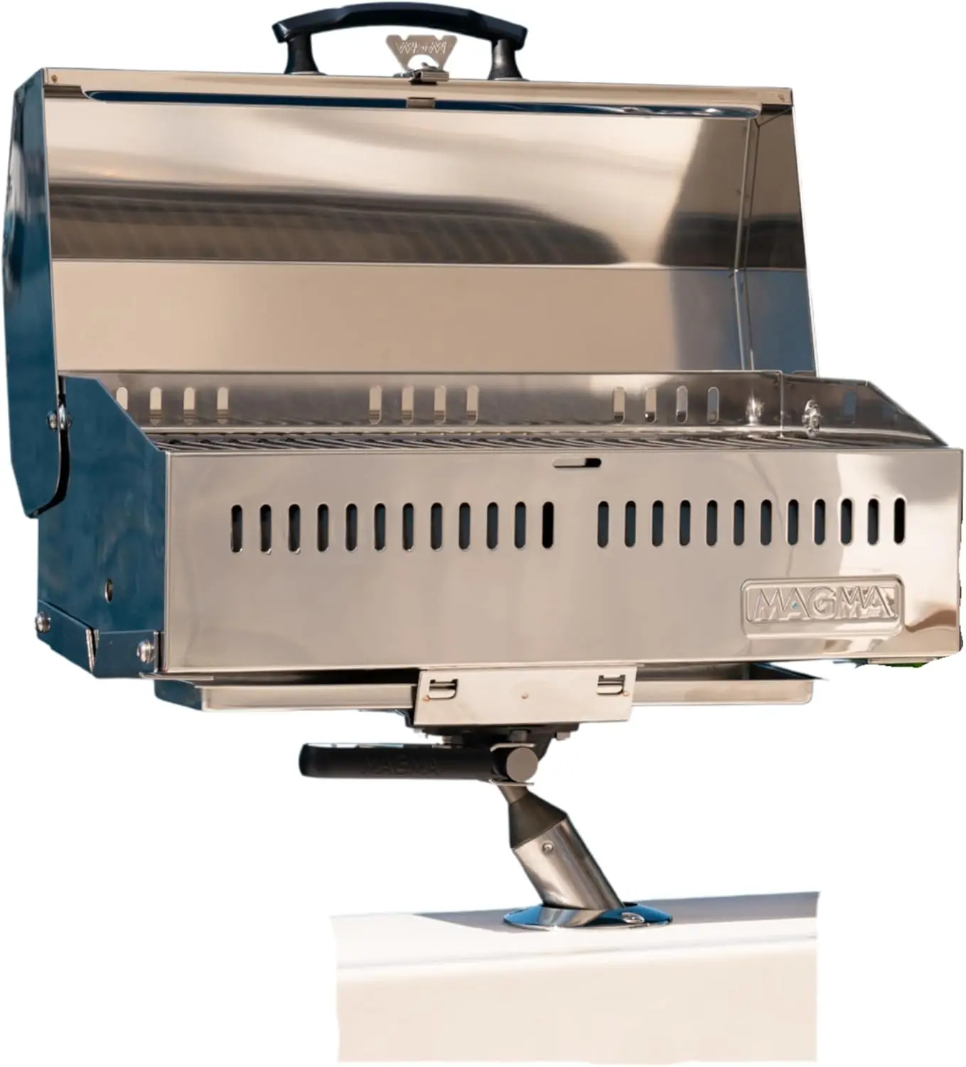 

3-Burner Outdoor Gas Grill – 36,000 BTU Stainless Steel BBQ with 445 Sq. In. Cooking Surface, Built-In Thermometer, Locking Wheels, 2 Foldable Side Shelves, and Lid for Patio & Backyard